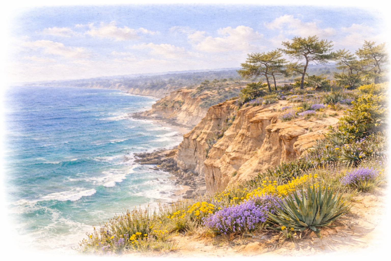 Coastal Torrey Pines landscape